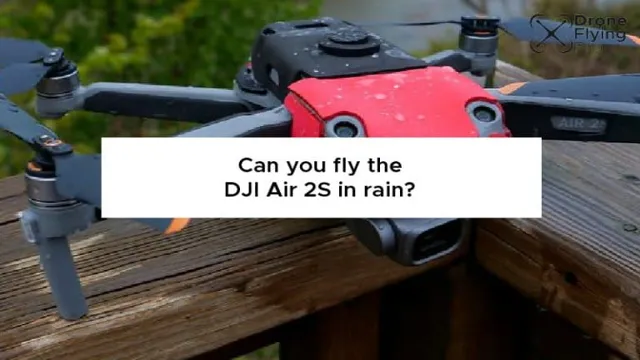 can you fly a dji drone in the rain