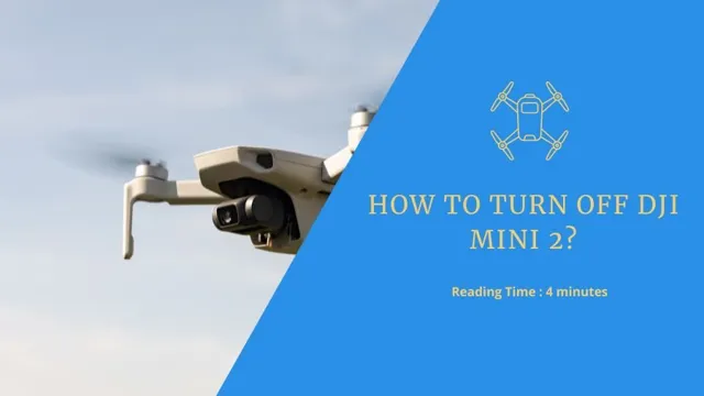 how to turn off dji mini 3