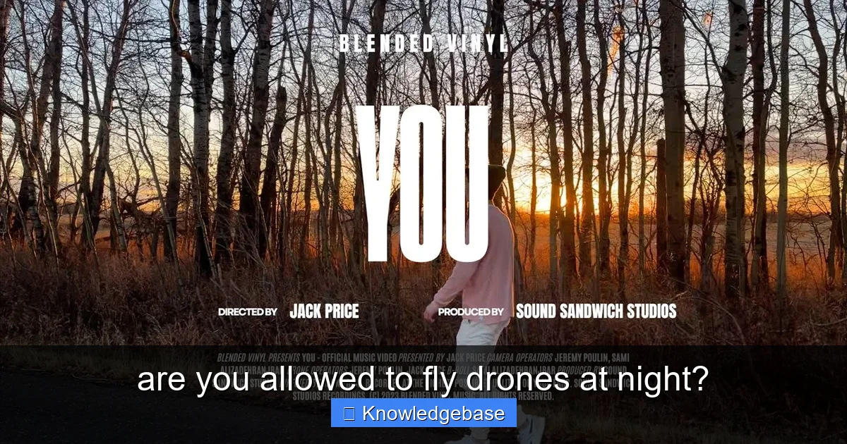 Featured image for are you allowed to fly drones at night?