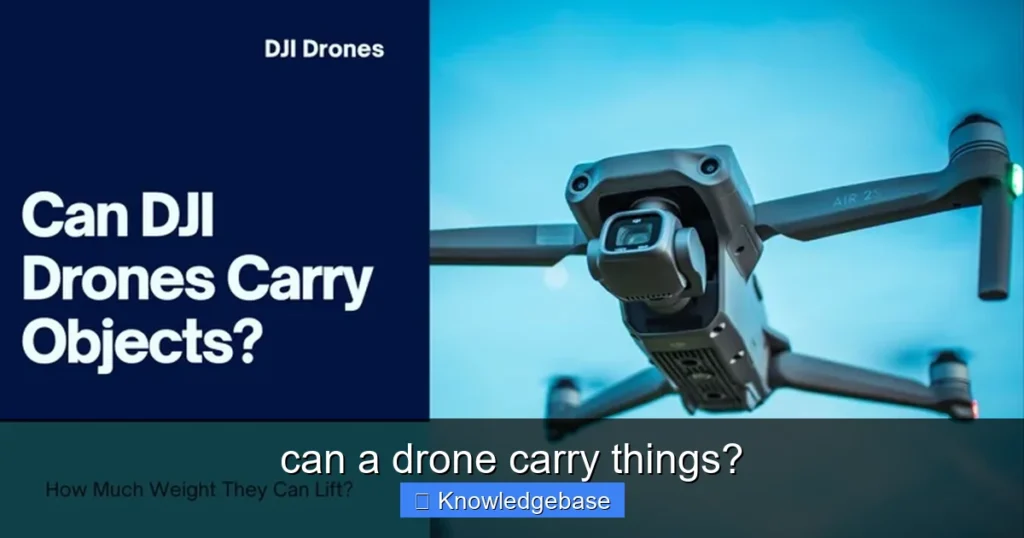 Featured image for can a drone carry things?