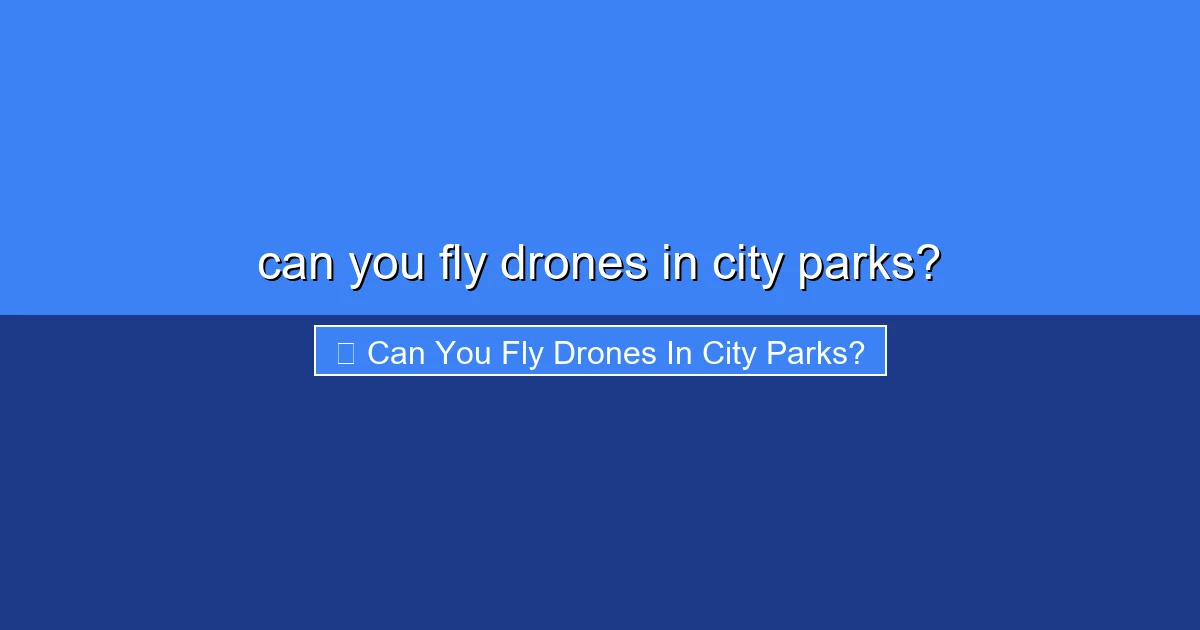 Featured image for can you fly drones in city parks?