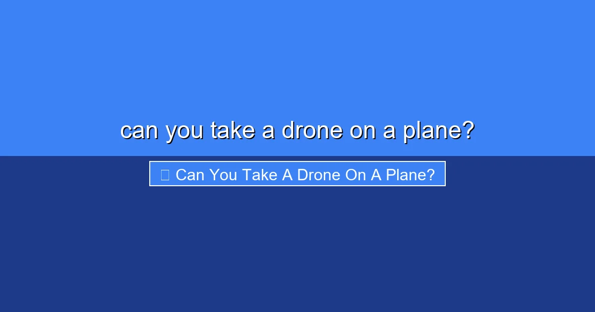 Featured image for can you take a drone on a plane?