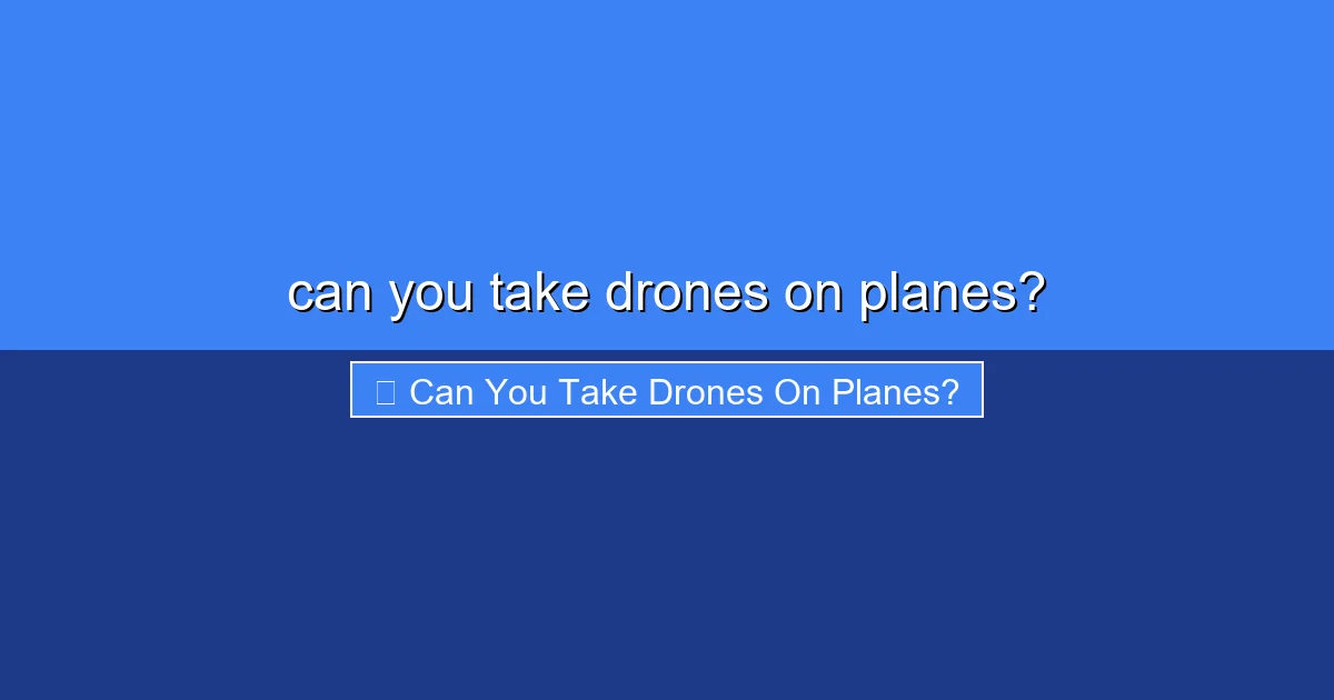 Featured image for can you take drones on planes?