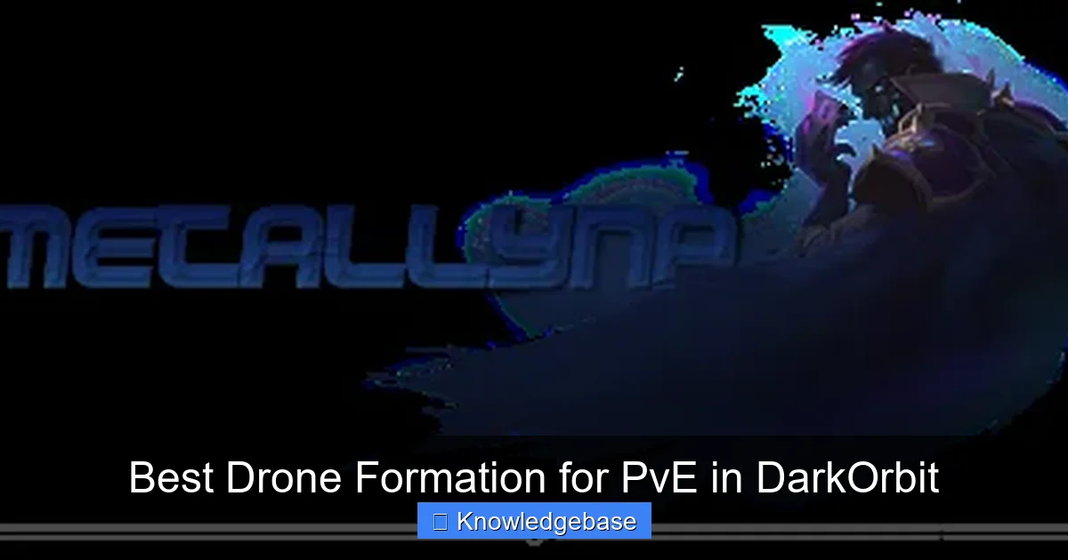 Best Drone Formation for PvE in DarkOrbit - content1 visual guide