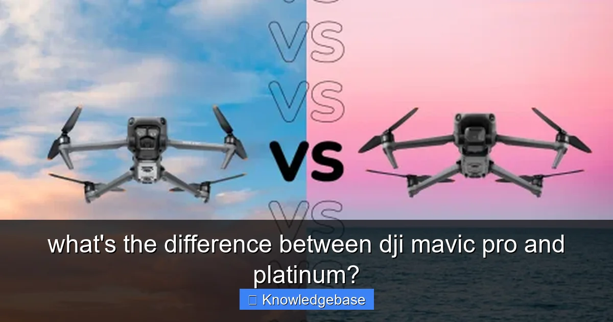 what's the difference between dji mavic pro and platinum? - content1 visual guide