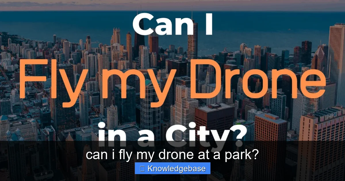 can i fly my drone at a park? - content1 visual guide