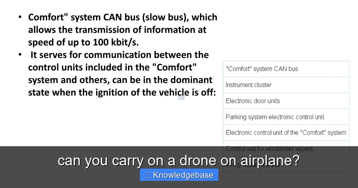 can you carry on a drone on airplane? - content1 visual guide