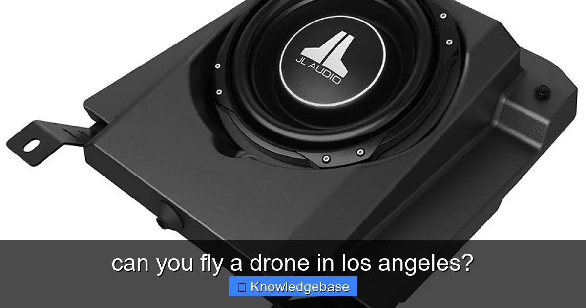 can you fly a drone in los angeles? - content1 visual guide
