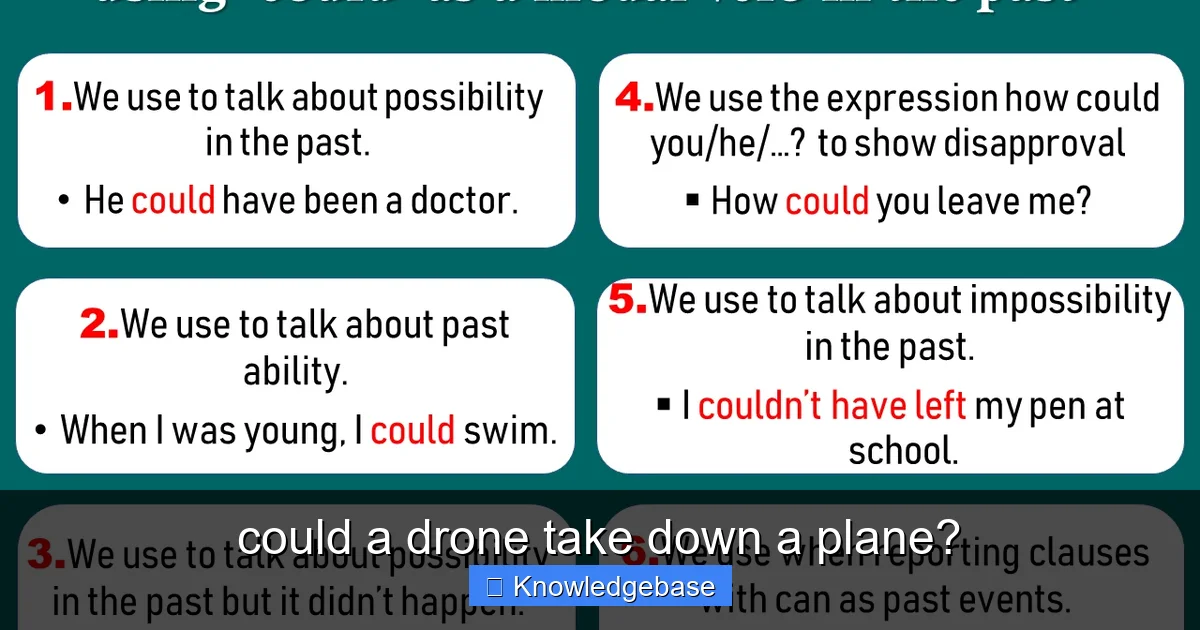 could a drone take down a plane? - content2 visual guide