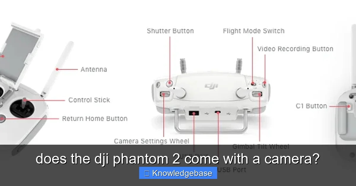 does the dji phantom 2 come with a camera? - content1 visual guide