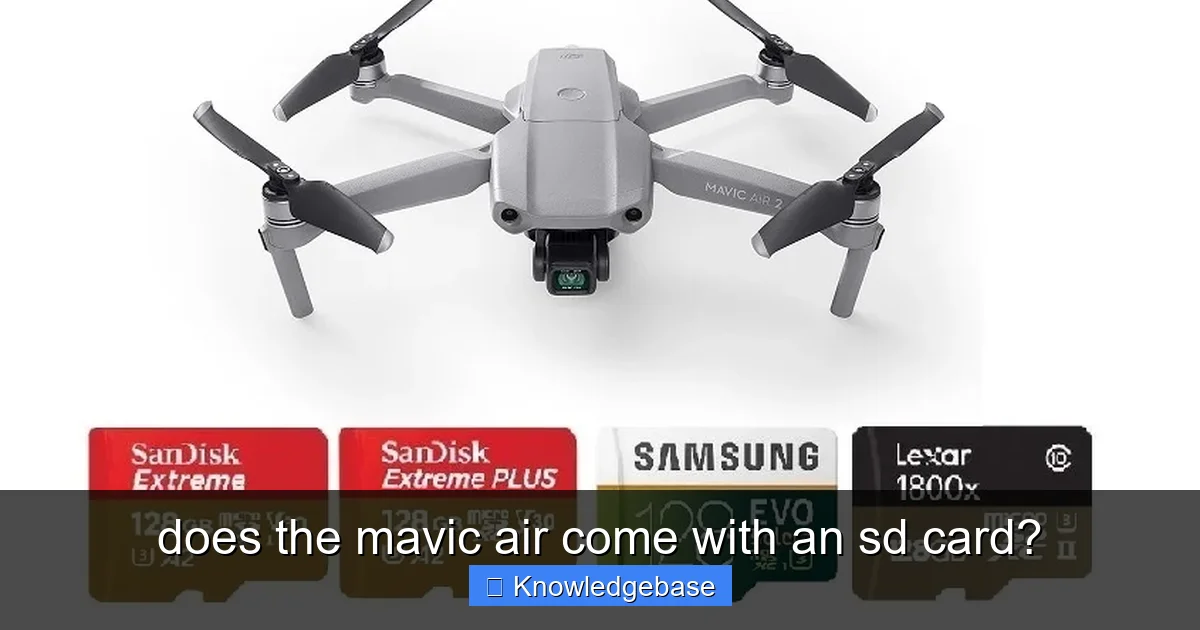 does the mavic air come with an sd card? - content2 visual guide