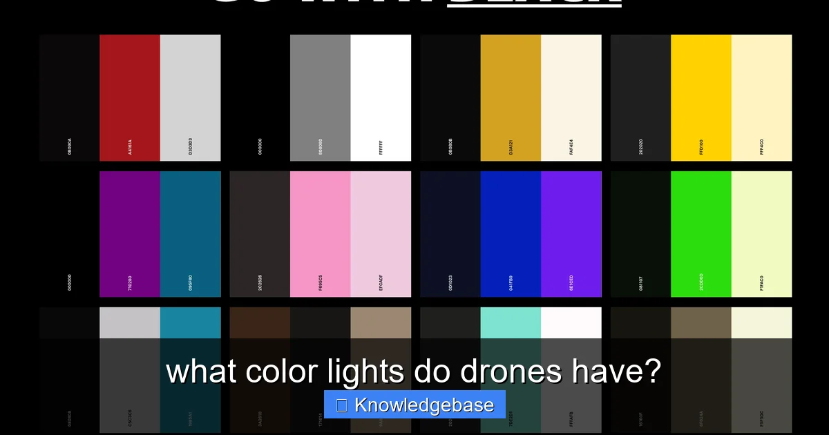 what color lights do drones have? - content1 visual guide