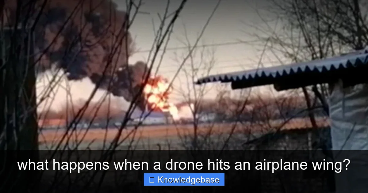what happens when a drone hits an airplane wing? - content1 visual guide