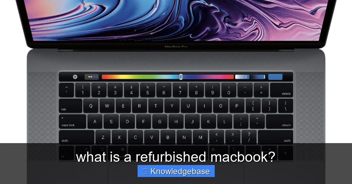 what is a refurbished macbook? - content2 visual guide