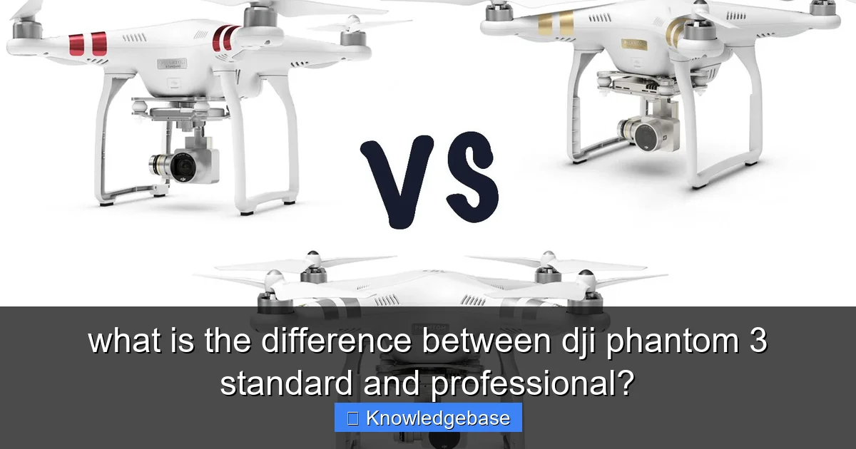 what is the difference between dji phantom 3 standard and professional? - content1 visual guide