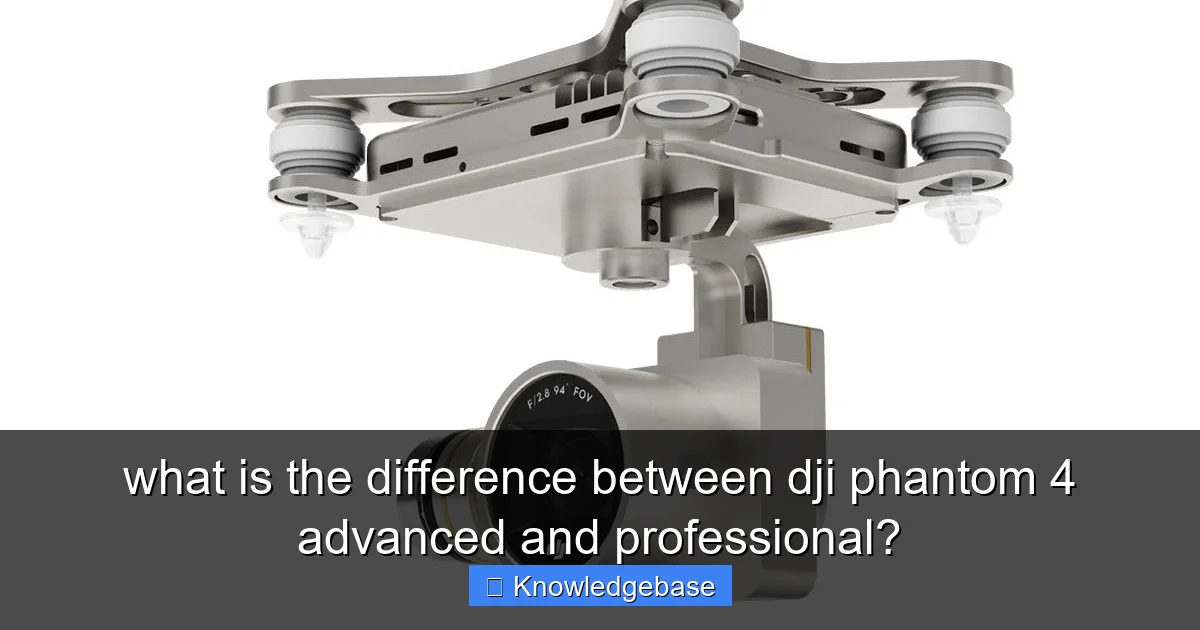 what is the difference between dji phantom 4 advanced and professional? - content1 visual guide