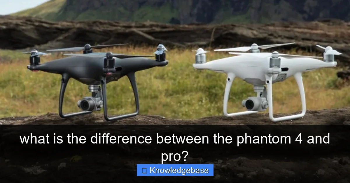 what is the difference between the phantom 4 and pro? - content1 visual guide