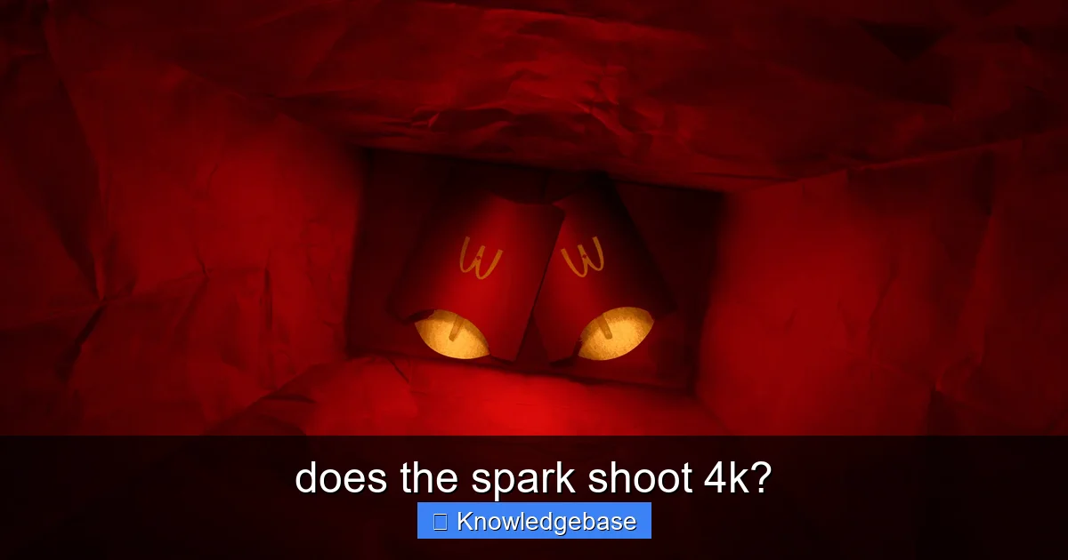 Featured image for does the spark shoot 4k?