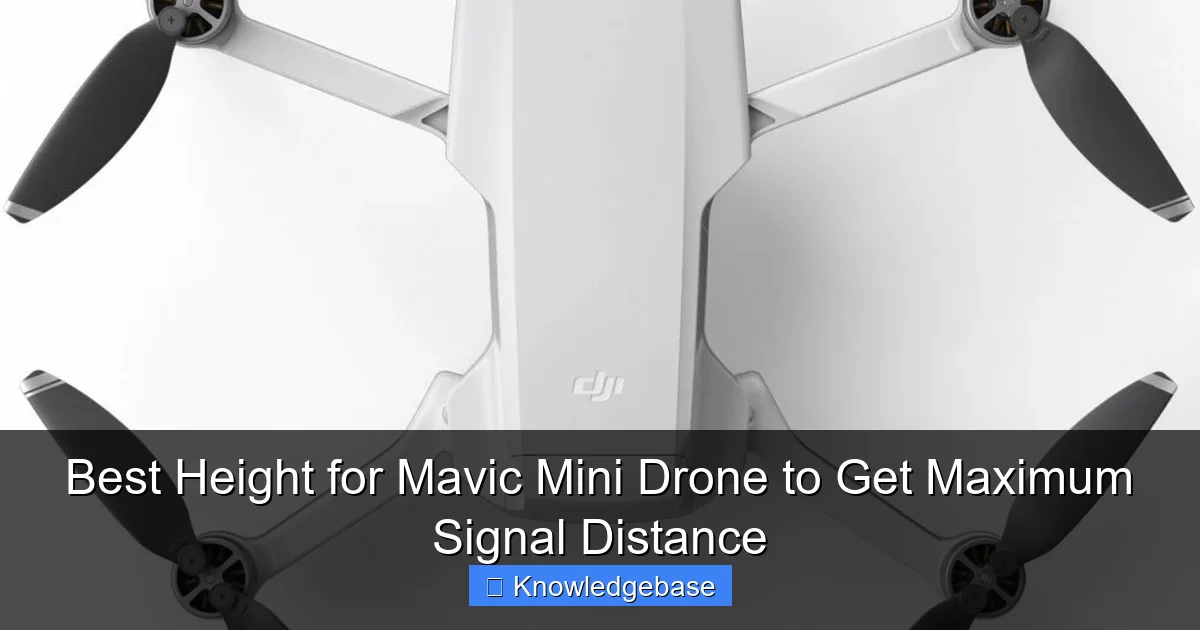 Featured image for Best Height for Mavic Mini Drone to Get Maximum Signal Distance