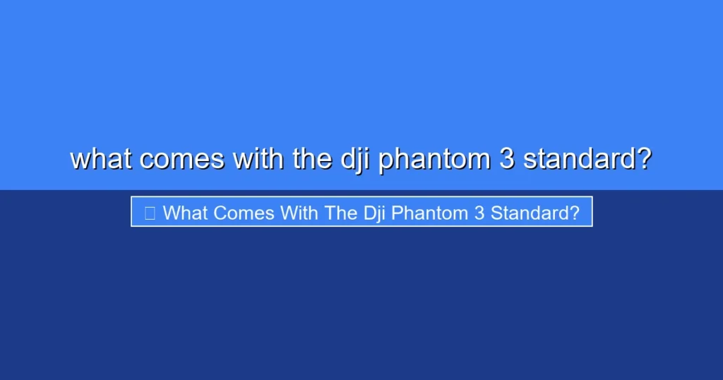 Featured image for what comes with the dji phantom 3 standard?