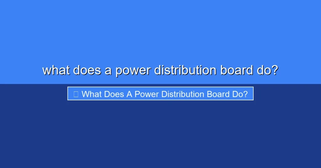 Featured image for what does a power distribution board do?