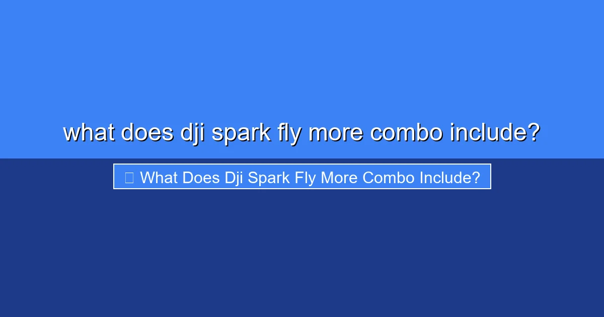 Featured image for what does dji spark fly more combo include?