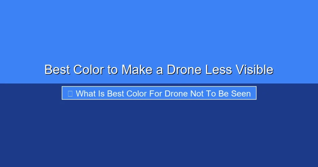 Featured image for Best Color to Make a Drone Less Visible