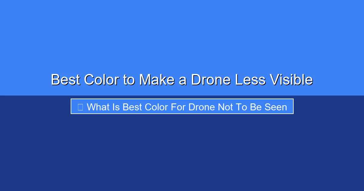 Featured image for Best Color to Make a Drone Less Visible