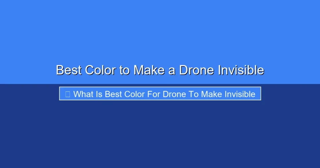 Featured image for Best Color to Make a Drone Invisible