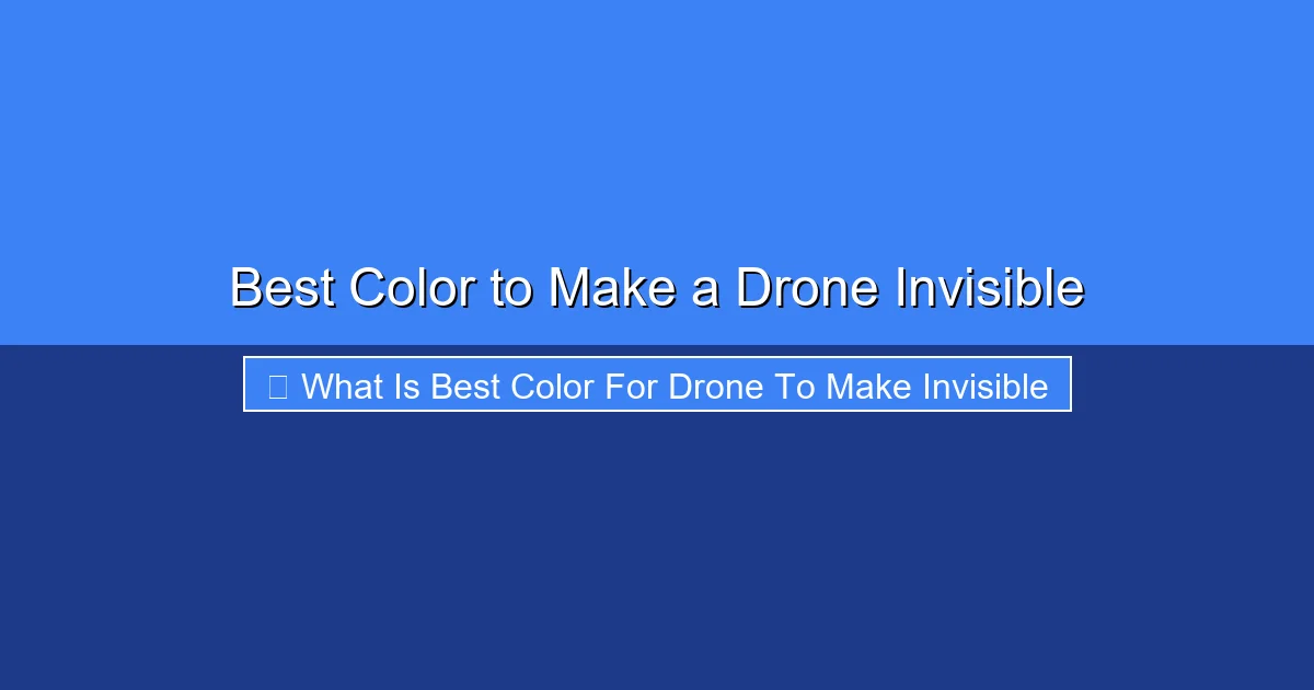 Featured image for Best Color to Make a Drone Invisible