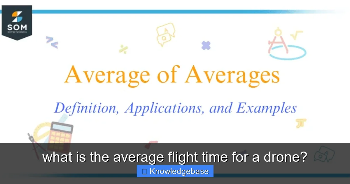 Featured image for what is the average flight time for a drone?