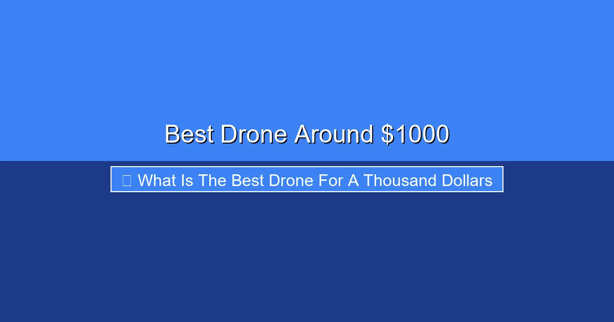 Featured image for Best Drone Around $1000
