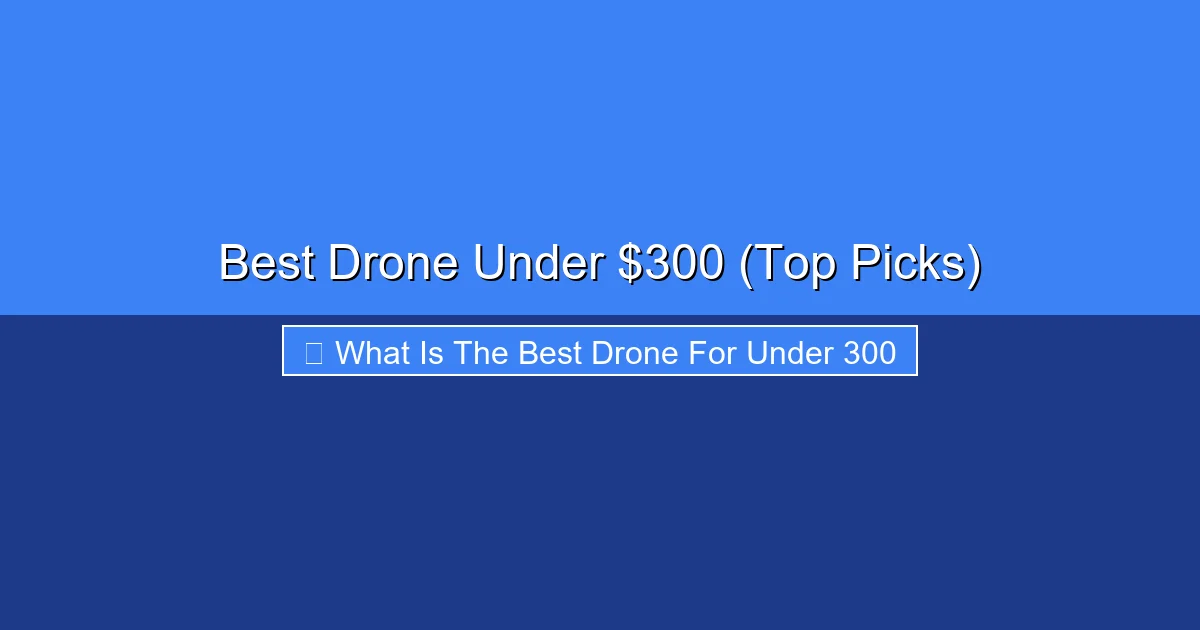 Featured image for Best Drone Under $300 (Top Picks)