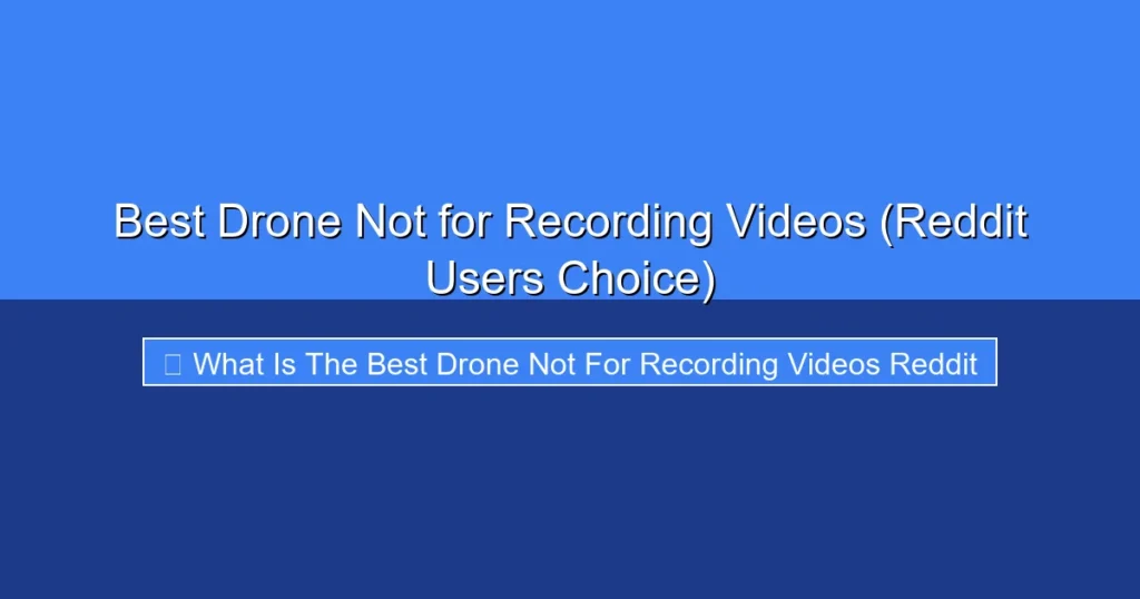 Featured image for Best Drone Not for Recording Videos (Reddit Users Choice)