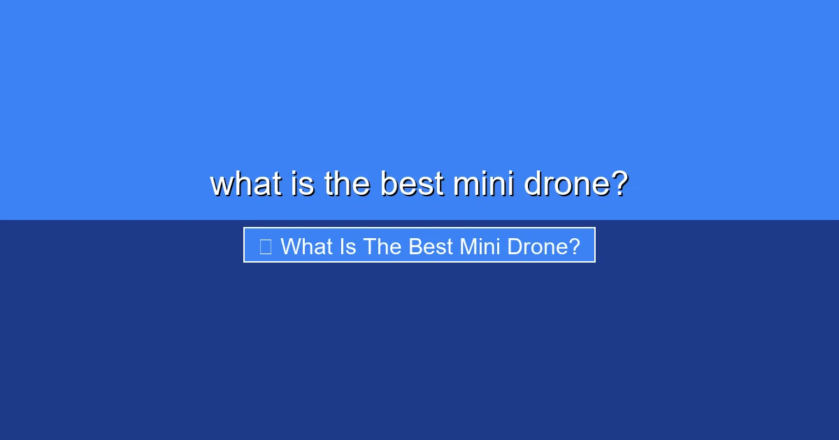 Featured image for what is the best mini drone?