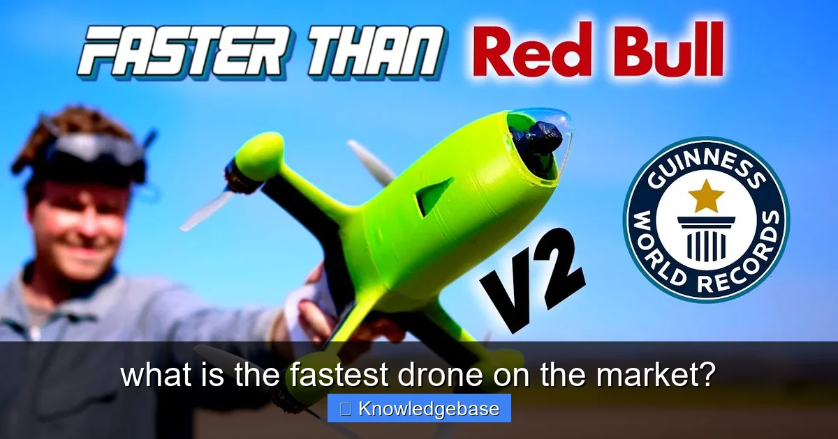 what is the fastest drone on the market?